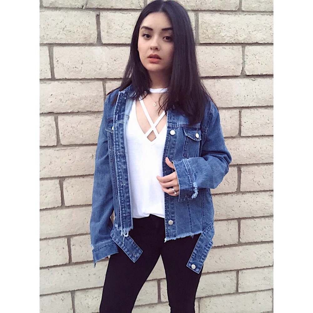 Dani Distressed Denim Jacket - Picture 2 of 4